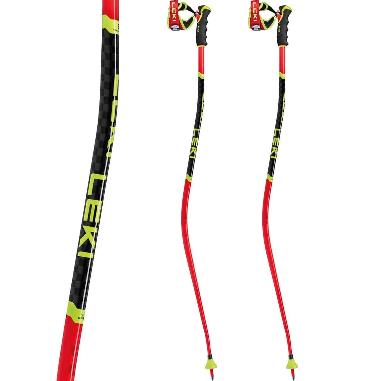 Leki WCR SG/DH 3D Bright Red/black/neonyellow 2 Leki WCR SG/DH 3D Bright Red/black/neonyellow - Afbeelding 2